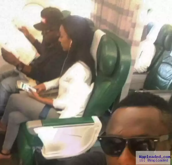 Ice Prince & girlfriend still waxing strong! Spotted on a plane together